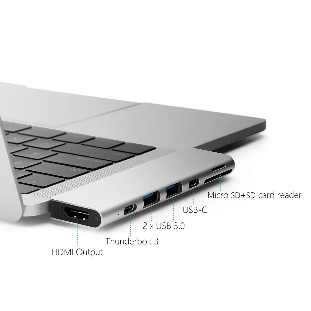 Мультипортовый адаптер MINIX NEO для зарядки Thunderbolt 3 с 2 портами USB 0 и выходом HDMI usb хаб