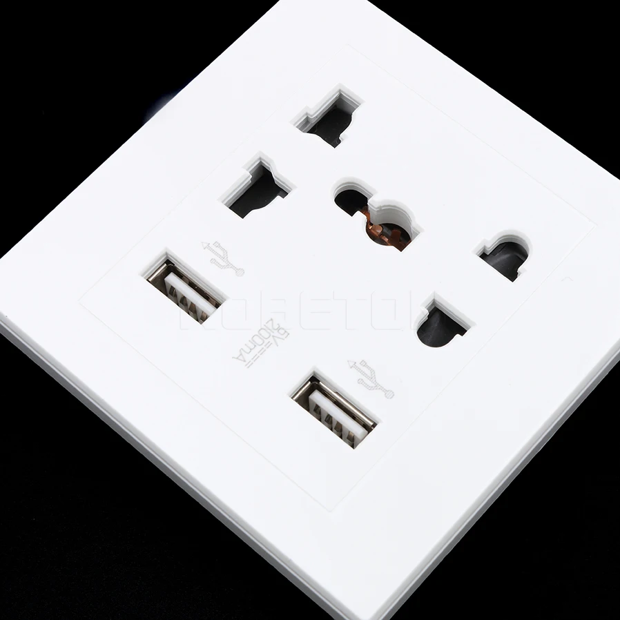 Kebidu 2017 новинка высокое качество 1 шт. двойное USB электрическое настенное зарядное