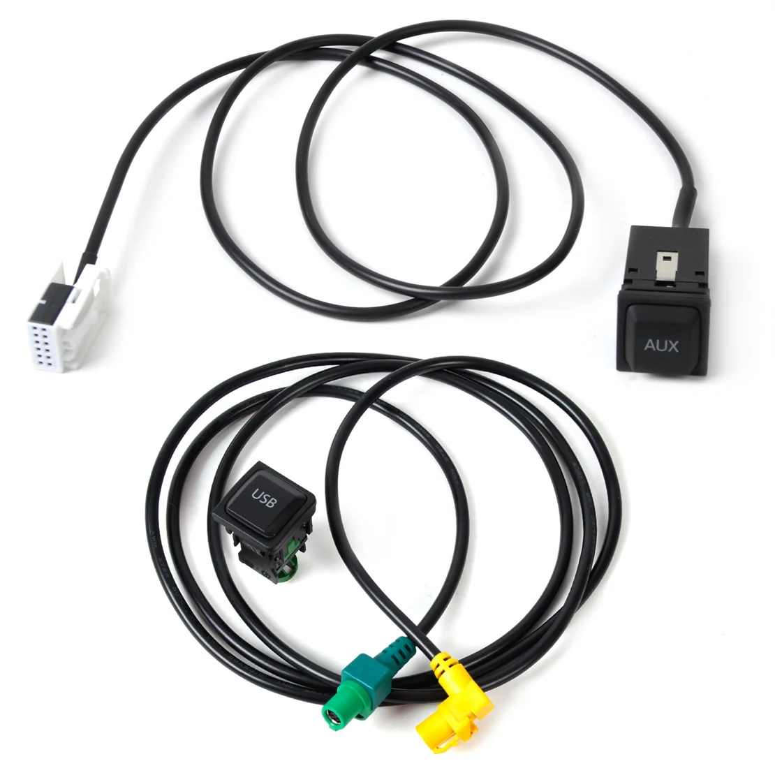 CITALL 5KD035726 в 5KD035724 USB& вспомогательный переключатель Подключите кабель переменного тока комплект для VW Golf Jetta Scirocco RCD510 2005~ 2010 2011 2012 2013