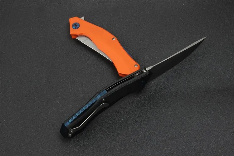 Новый тактический складной нож D2 Blade G10 ручка синяя луна открытый выживания