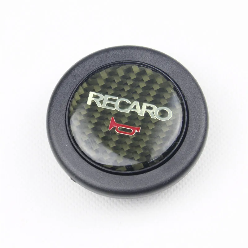 Автомобильный Стайлинг углеродное волокно черный гоночный RECARO руль рожковая