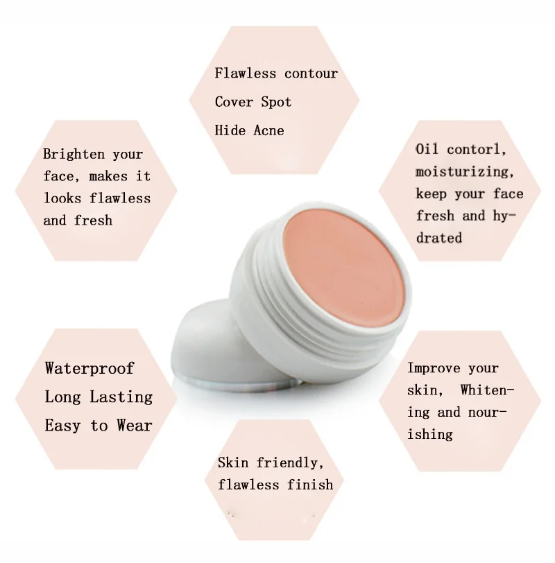 1 шт. основа для макияжа крем-консилер лица увлажняющая отбеливающая контурная