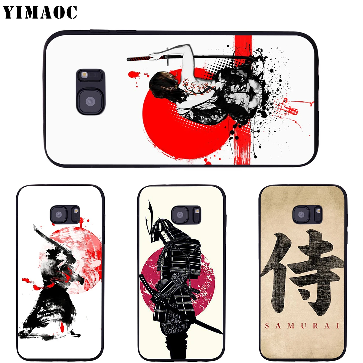 Мягкий силиконовый чехол YIMAOC Samurai для Samsung Galaxy S6 S7 Edge S8 S9 Plus A3 A5 A6 Note 8 9 | Мобильные