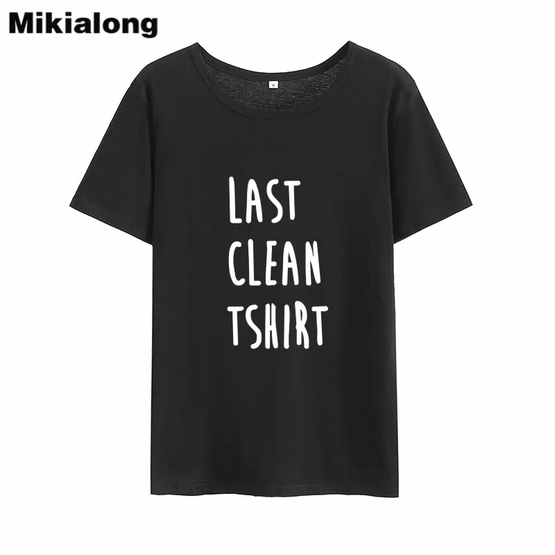 Mikialong Humor последняя чистая рубашка для женщин 2018 с коротким рукавом Harajuku Забавные