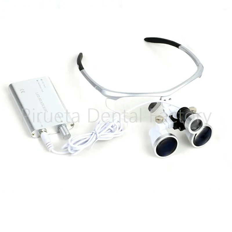 

3.5X magnification antifog medical enlarger lens surgery surgical magnifier with LED light oral dental headlight operation loupe