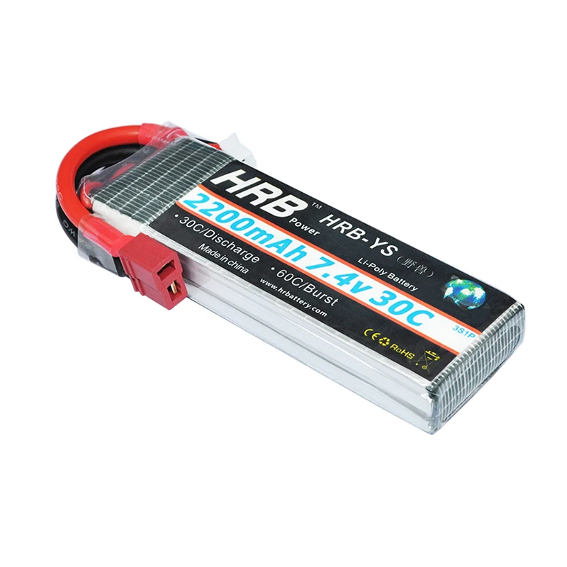 Аккумулятор HRB Lipo 2S 3 S 4S 6 2200 мА/ч 30C 7 4 В 11 1 14 8 в 18 5 22 2 Max 60C для 5S радиоуправляемого