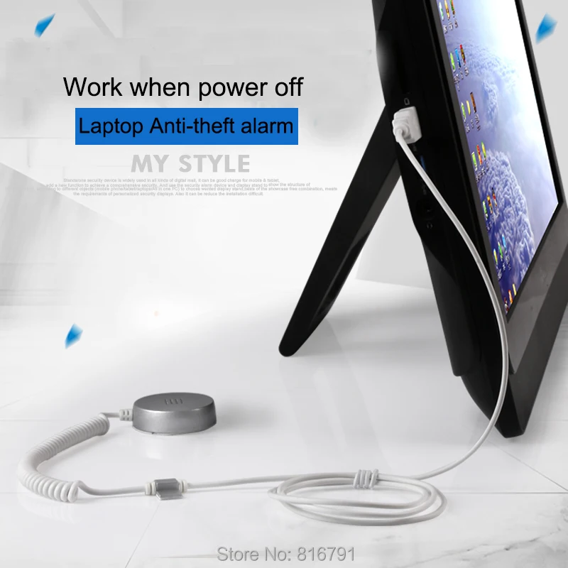 Remote Control Security Lap top USB Alarm Notebook Anti-theft Display USB Port Anti-shoplifting