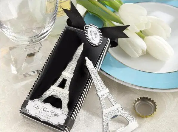 

Giveaways-La Tour Eiffel Tower Chrome Bottle Opener Wedding Bridal Shower Party Favor 10pcs