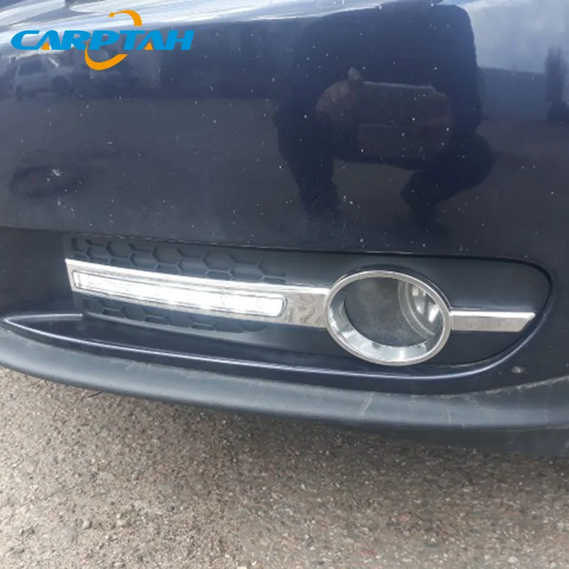 Светодиодные дневные ходовые огни для Volvo S80 2009 2012 2013 водонепроницаемые 12 В желтый