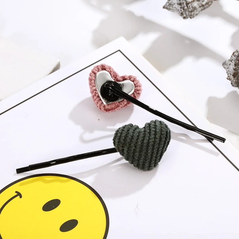 Новое сердце Форма милые заколки детские Обувь для девочек крышка с байки