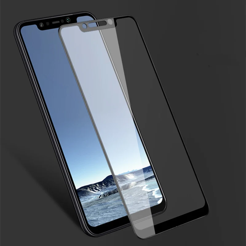 Закаленное стекло для глобальной версии Xiaomi POCOPHONE F1 6 ГБ 128 POCO Snapdragon 845 18 &quotПолное