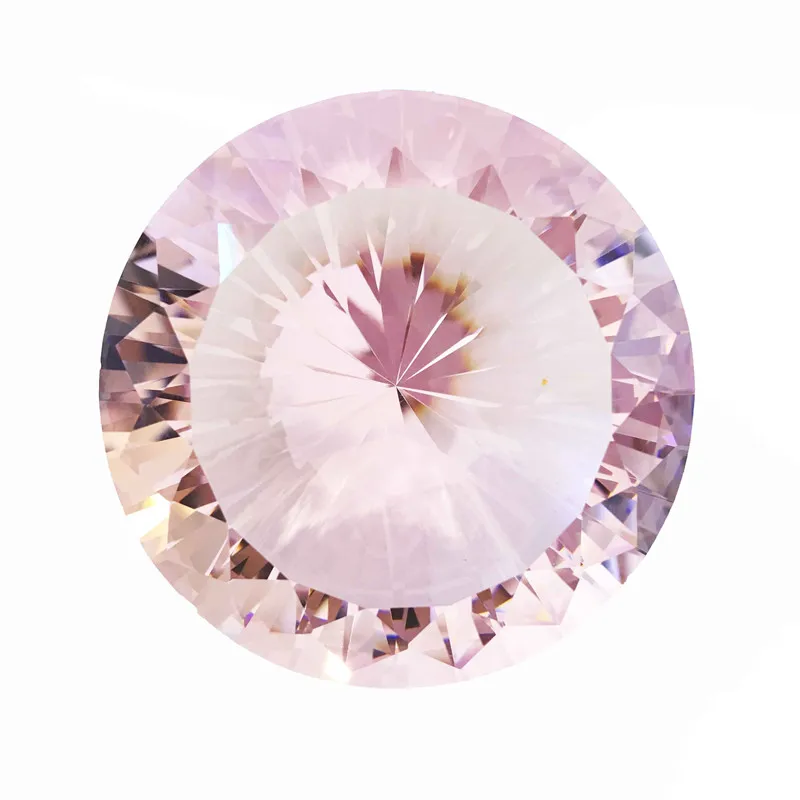 Pink 120mm 1pcs Multifaceted Crystal Glass Diamond Fengshui Paperweight Ornaments For Home Child Gift Fashion |