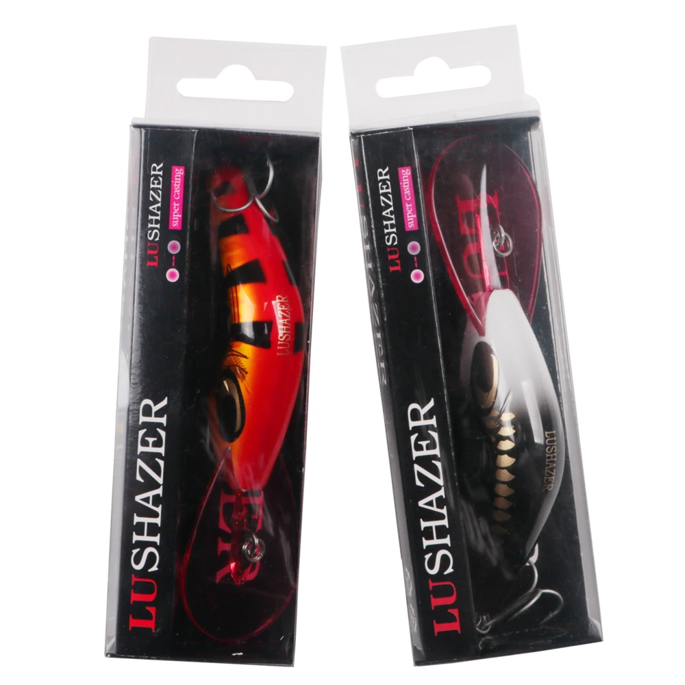 Фото LUSHAZER Рыболовная Приманка minnow креветка 80R приманка 19 г 80 мм crankbait iscas artificiais para pesca VIB воблер, твердая приманка №5