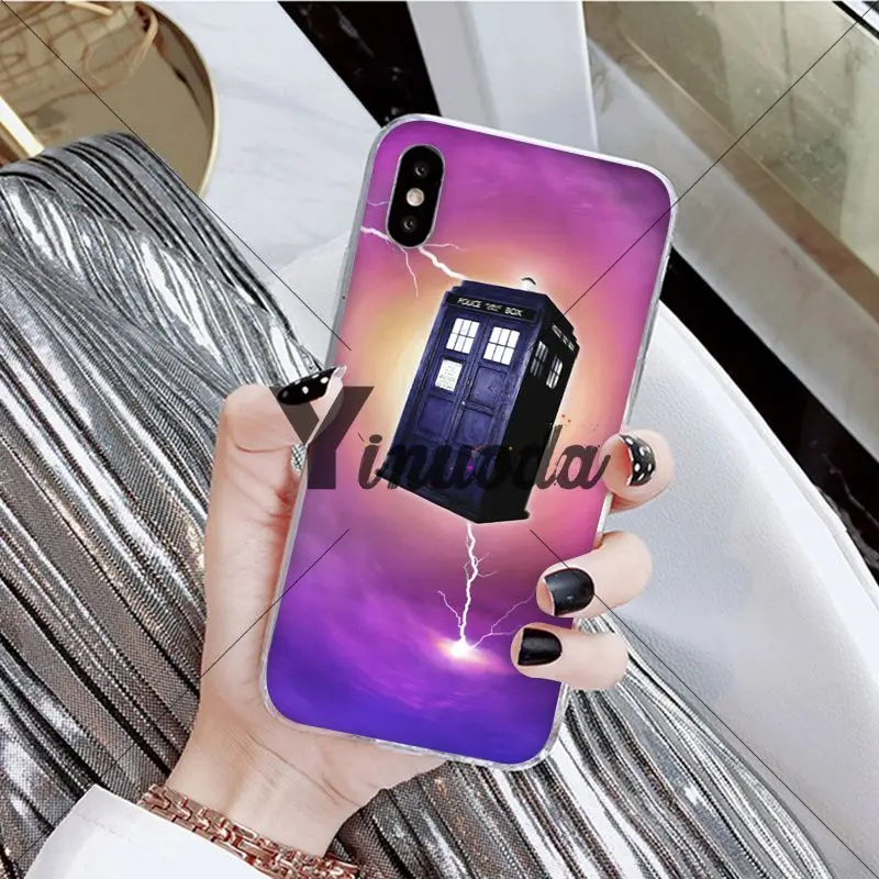 Yinuoda Tardis Box Doctor Who Customer High Quality Phone Case for Apple iPhone 8 7 6 6S Plus X XS MAX 5 5S SE XR Cellphones | Мобильные