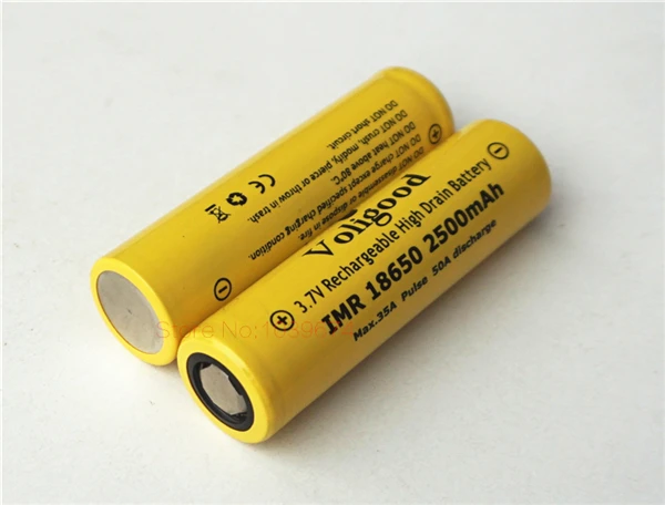 Перезаряжаемые литий ионные аккумуляторные батареи Voligood IMR 18650 35ah 50 Ач 2500 мАч 3 7 в 6