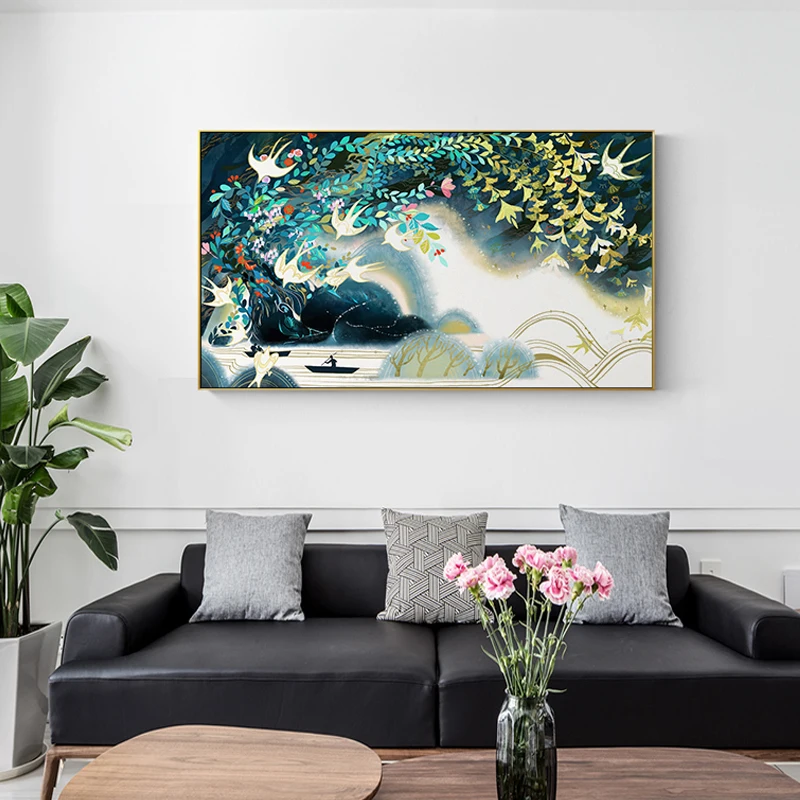 Фантастический мир волшебный лес холст картины настенные художественные