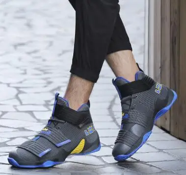 2018 зимняя Баскетбольная обувь высокая мужская увеличивающая рост износостойкая