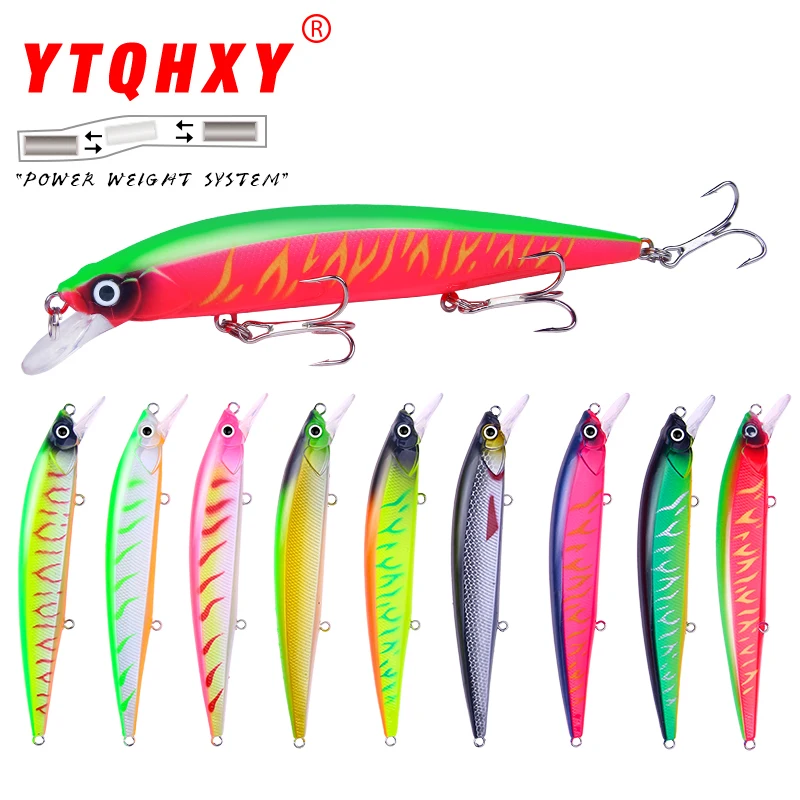 YTQHXY воблер приостановить Jerkbait Рыбалка приманки Best качество Крючки 14 см/18 3 г