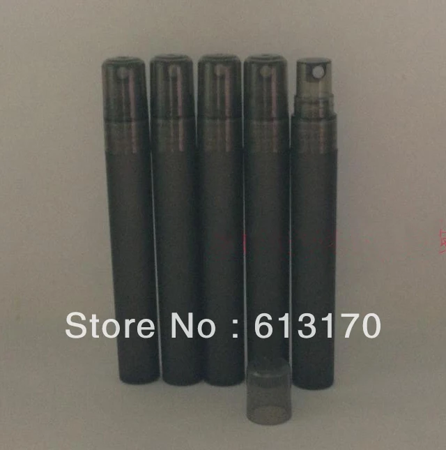 

10ml Plastic perfume bottles 10cc Empty spray bottle Black Portable Mini parfum Vials Travel Refillable free shipping