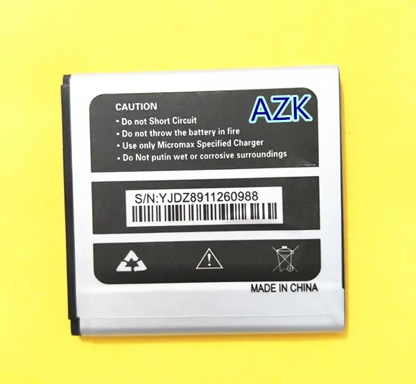 AZK новый высококачественный D303 1300mAh литий ионный аккумулятор для Micromax мобильный