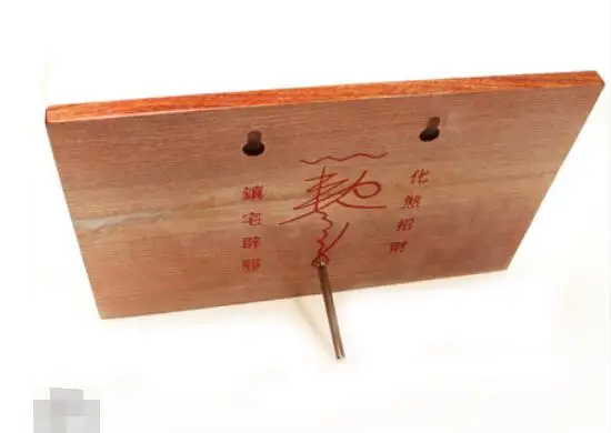 Fengshui натуральный персик небесное официальное благословение кулон Bagua зеркало
