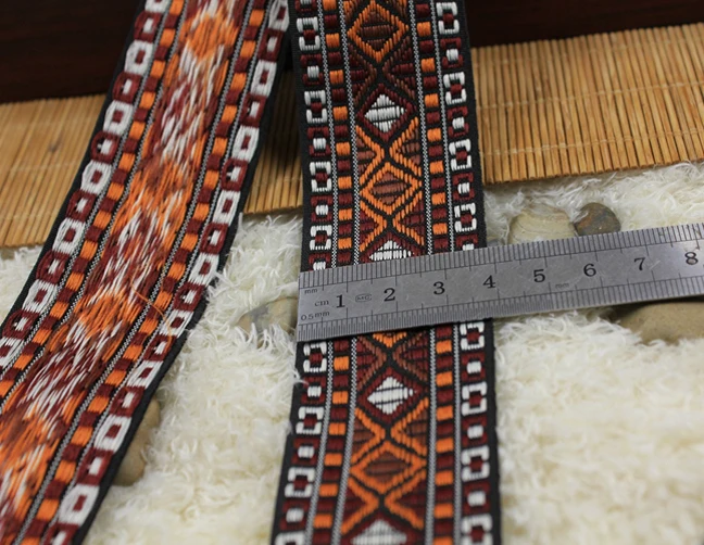 Новый рисунок 10 ярдов/партия 4 см вышитая национальная лента искусственная