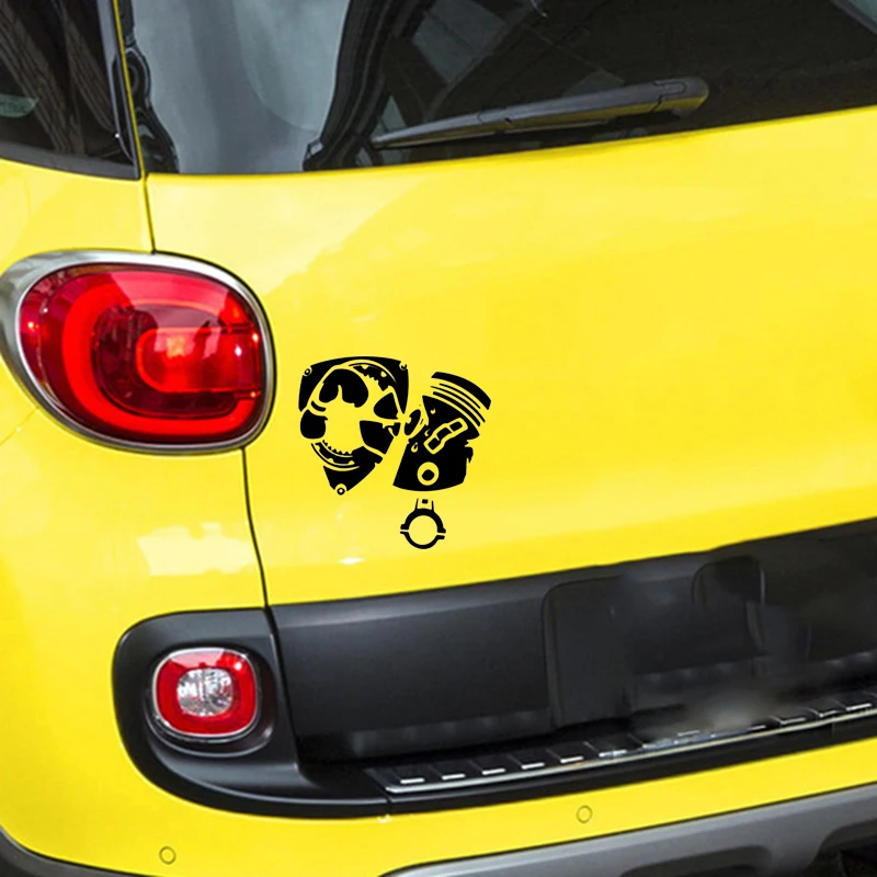 Поворотный Vs поршень автомобильные наклейки забавные винил Jdm мотоцикла