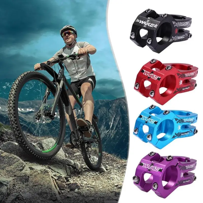 

WAKE MTB Bike Handlebar Stem Bicycle Stem 31.8MM Cycling Bicycle Parts Bicicleta 5 Colors Bike Handlebar Stem Cycling Short Bar