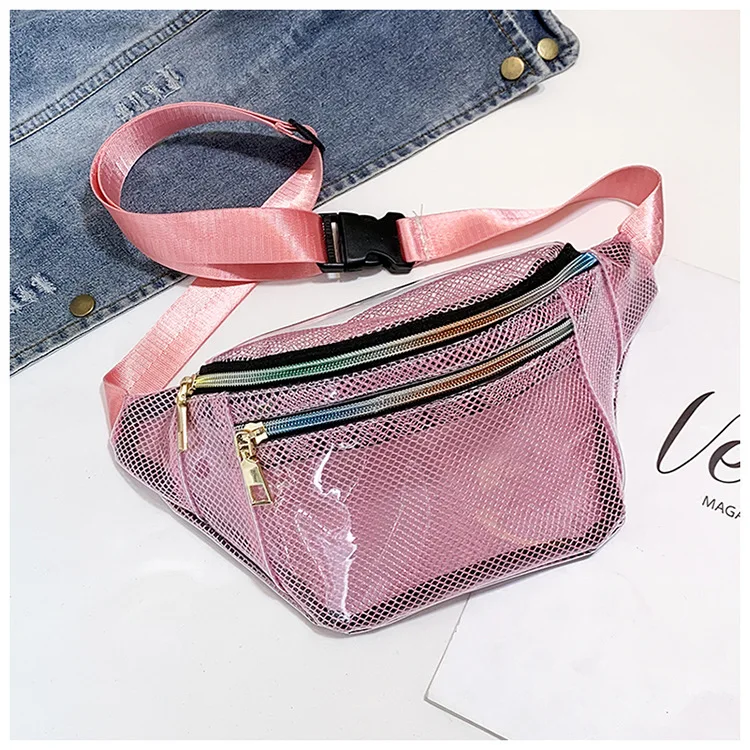 Пляжная поясная сумка женские прозрачные поясные сумки прозрачная