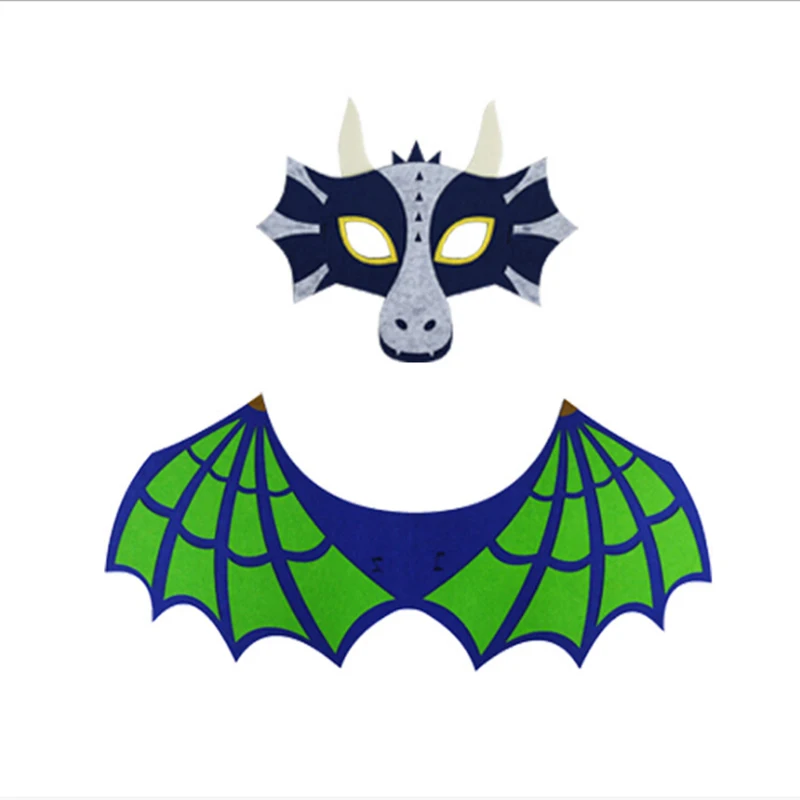 Детский костюм вечерние костюмы для косплея с крыльями дракона маска динозавра