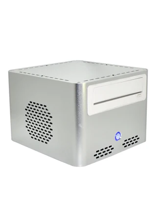 Itx мини пк Deskop компьютер немой htpc e q7 серебро рабочего стола оптический привод