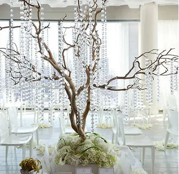 100 м/лот кольцо с прорезями Бриллиантовая подвесная Хрустальная гирлянда