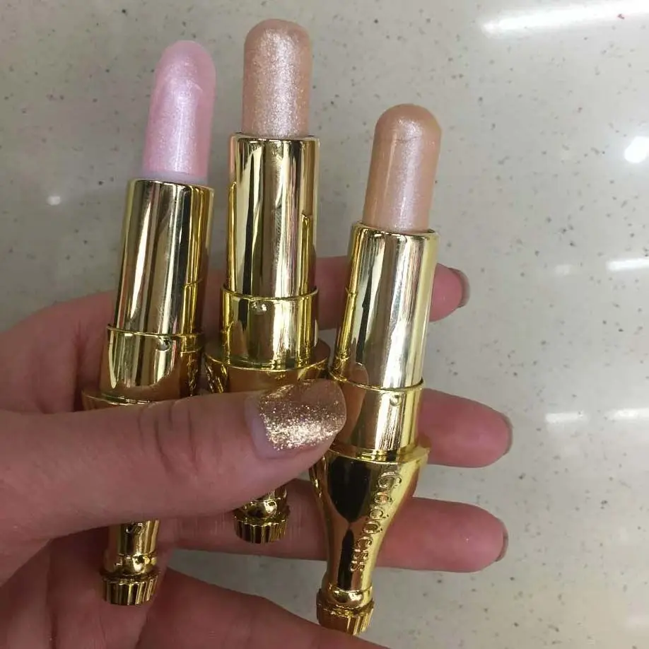 Дешевый макияж хайлайтер & бронзер осветляет консилер лица пигмент Шиммер блеск