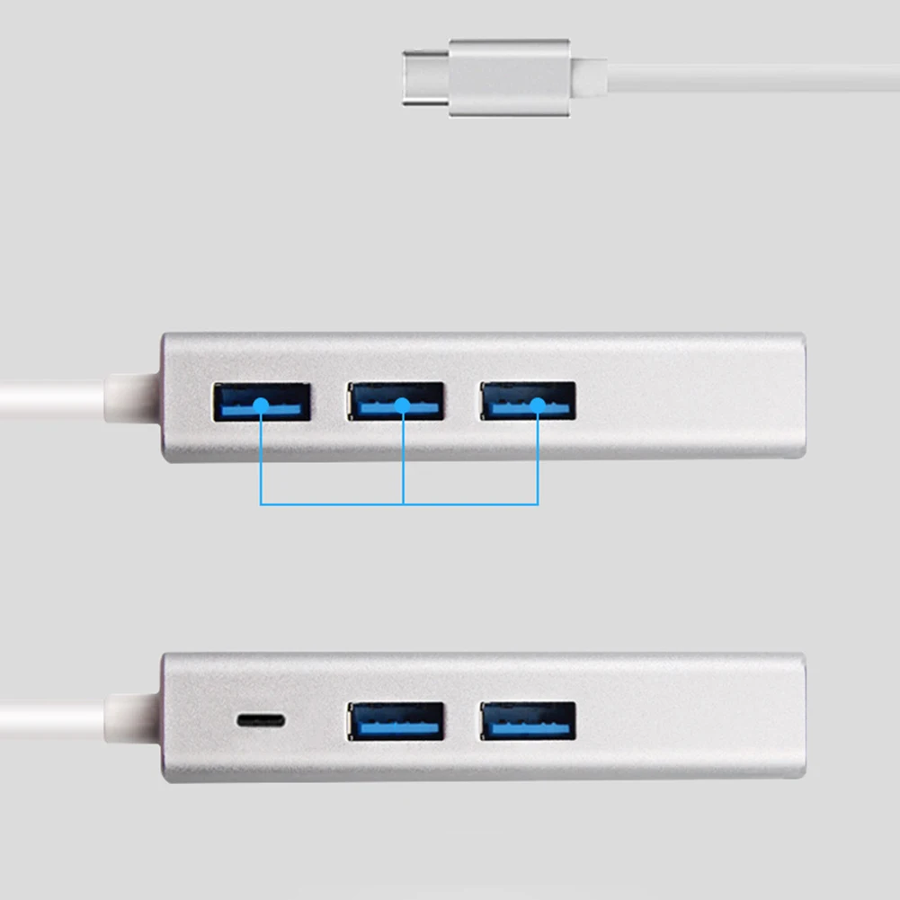 Новый USB Type C 3 1 к RJ45 Gigabit Ethernet LAN провода портовый 0 концентратор конвертер|USB-хабы| |