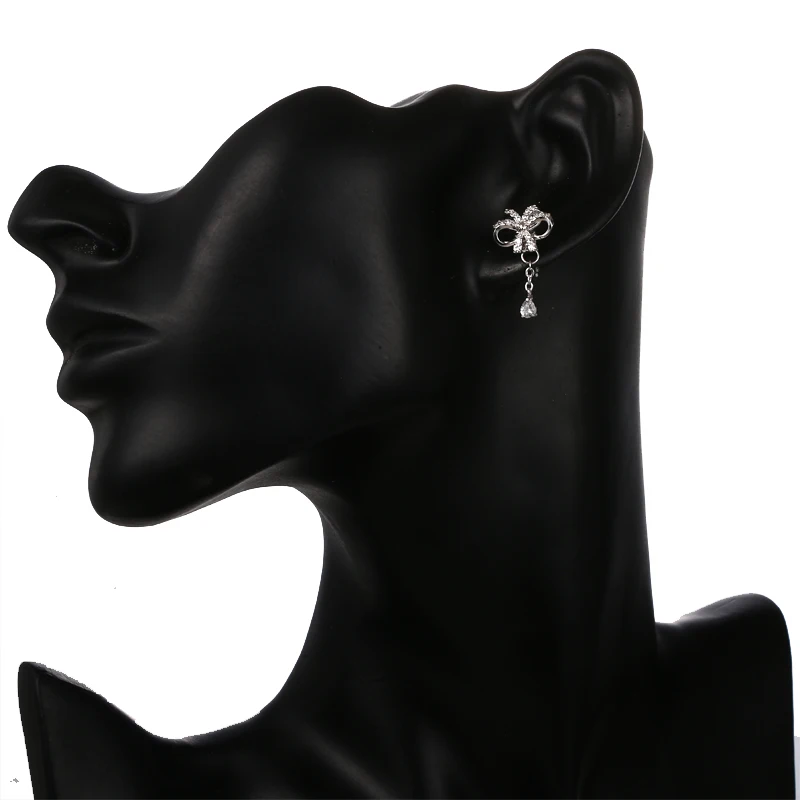 Серьги EMMAYA высокого качества с бантом и фианитом AAA модные ювелирные украшения