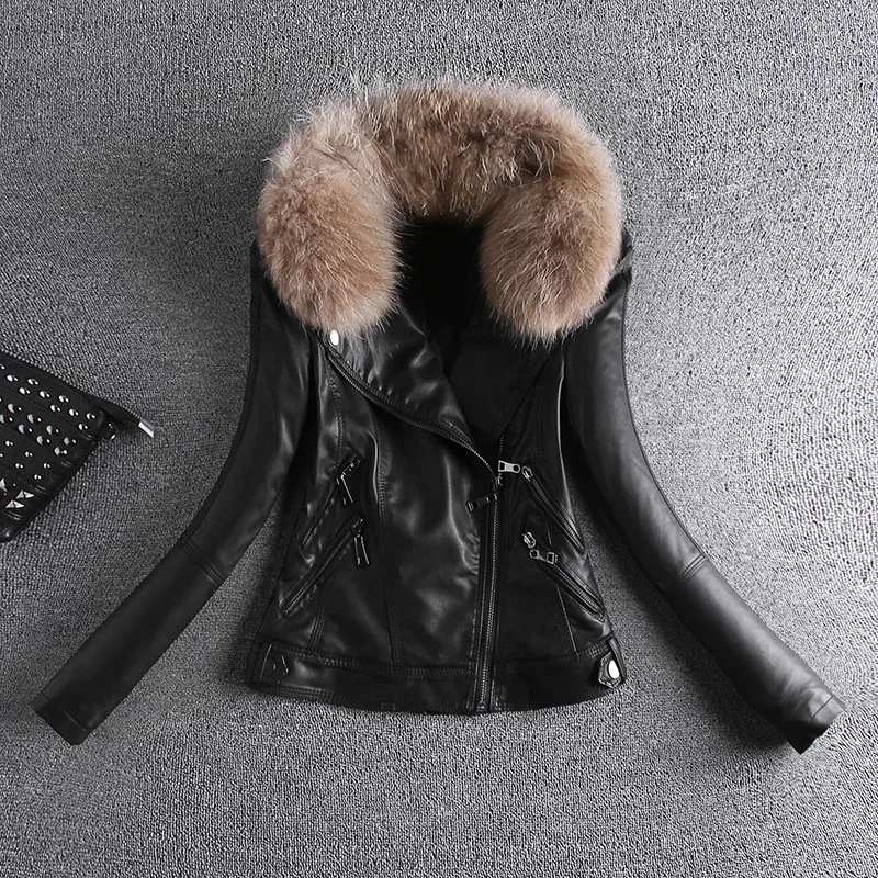 2018 Акция Chaquetas De Cuero Mujer кожаная куртка для женщин 2xl 3xl женская из искусственной