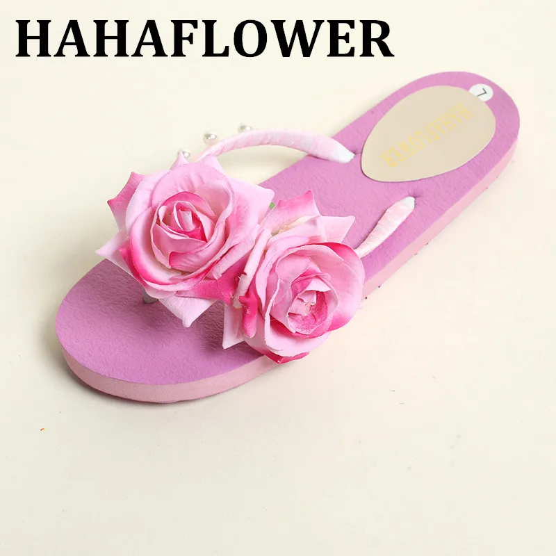 HAHAFLOWER/Женская обувь женские босоножки Летние в богемном стиле пляжная на плоской