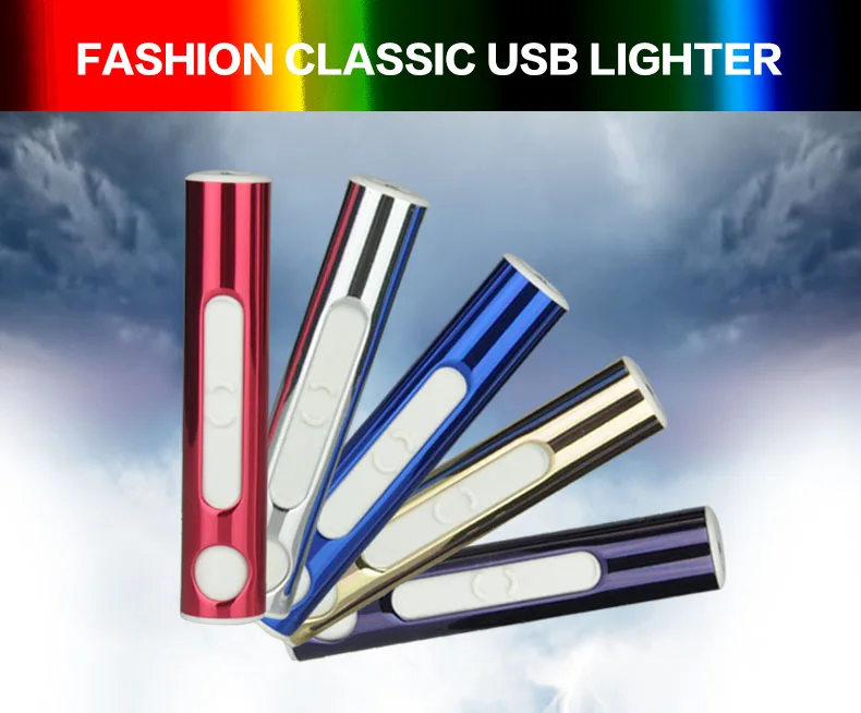 Новинка USB-зажигалки мини беспламенная электронная сигаретная зажигалка с