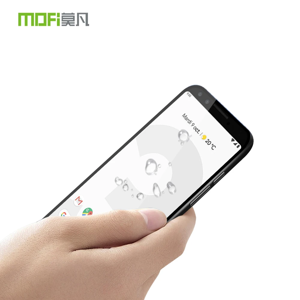Для Google Pixel 3 Оригинальный MOFi 9H полное покрытие Закаленное стекло Защитная пленка для экрана закаленное