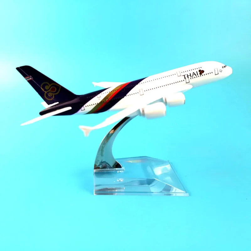 Тайский авиакомпании 16 см A380 тайские авиалинии металлического сплава модель