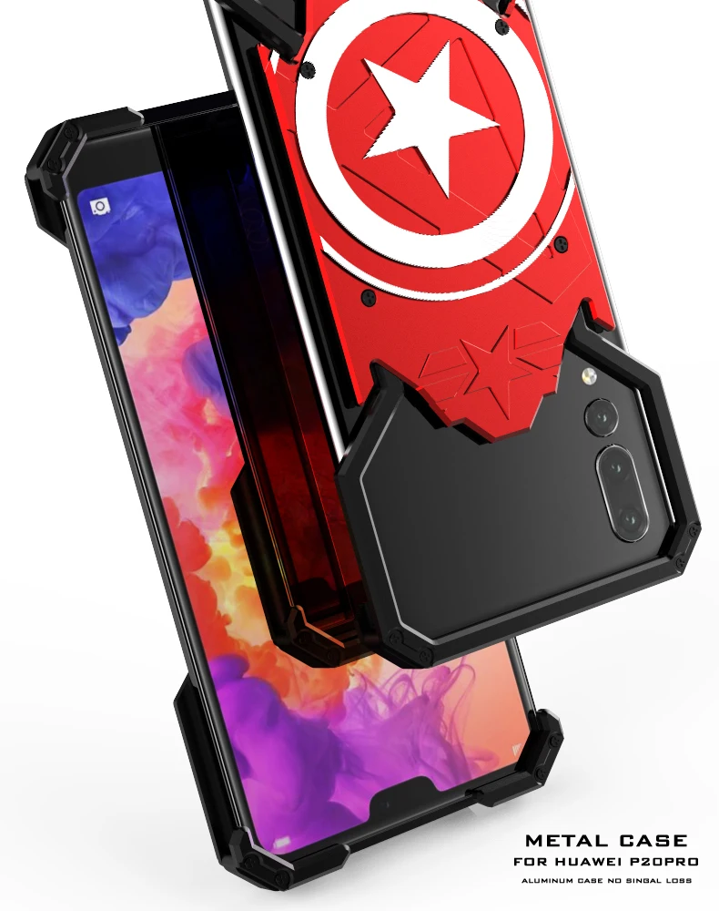 Металлический Чехол Super Hero для Huawei P30 Pro P20 Lite P10 P9 Plus Nova 5 5i 4 3 3i 3e 2 2S чехол с кольцом для телефона с изображением Человека-паука