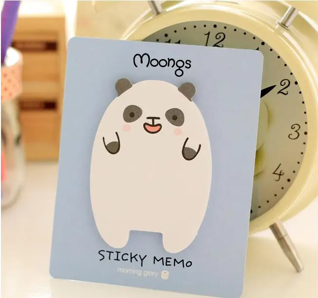 2 шт./лот Kawaii довольно животных Sticky memo pad заметки школы канцелярские принадлежности для студентов книга