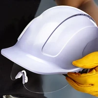 safety helmet with protective pc glasses abs construction helmets work cap engineering power rescue helmet working hard hat