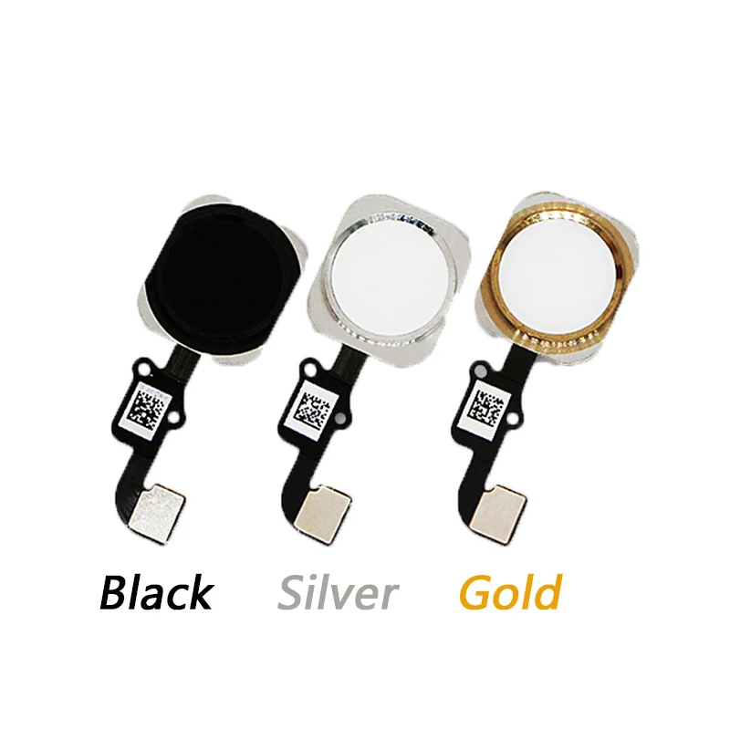 

10 pcs Home Button with Flex Cable for iPhone 6 4.7" / 6plus 5.5" Black/White/Gold Home Flex Assembly