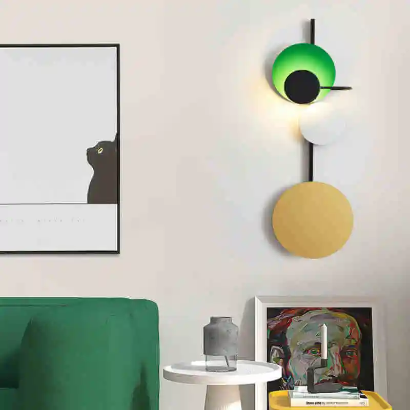 2019 Северно-Европейская модель комнаты Вилла Коридор Настольная лампа Гостиничная стена Студия настенные светильники Заголовок искусства на.