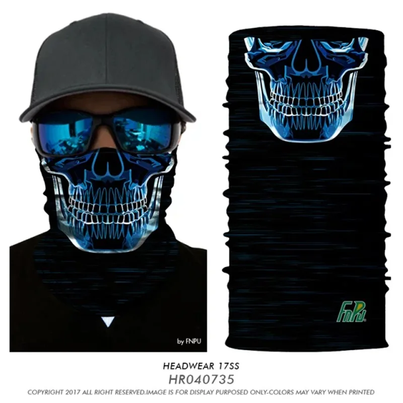 HR040735 3D Лыжная маска-Балаклава Joker Facemask Ghost Durag Маска Тушь для ресниц Мотоцикл Лыжная Маска Мотоцикл Велоспорт Женщины Мужчины шарф бандана - Цвет: HR040735