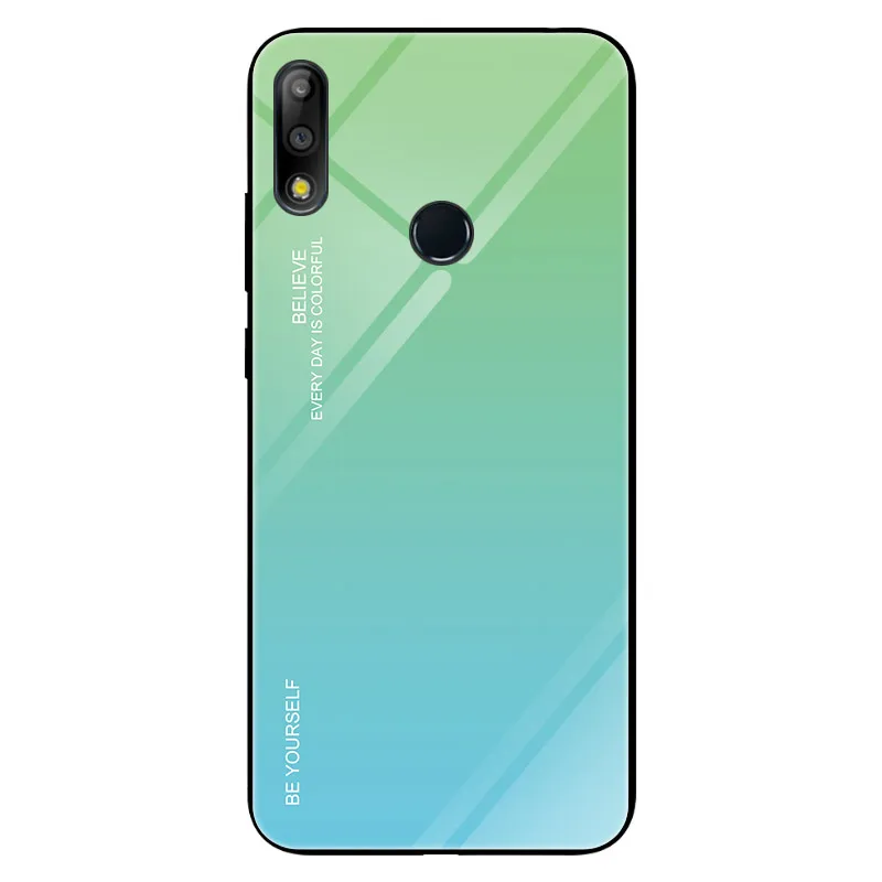06 Модный чехол для телефона Asus Zenfone Max Pro M2 ZB633KL ZB631KL M1 ZB601KL ZB602K с градиентом из закаленного стекла - Цвет: 06