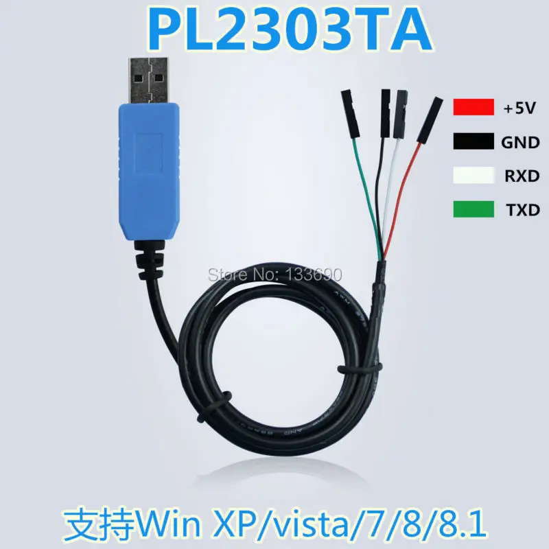 Последовательный кабель преобразователя PL2303TA USB TTL в RS232 для win XP/VISTA/7/8/8.1 лучше чем