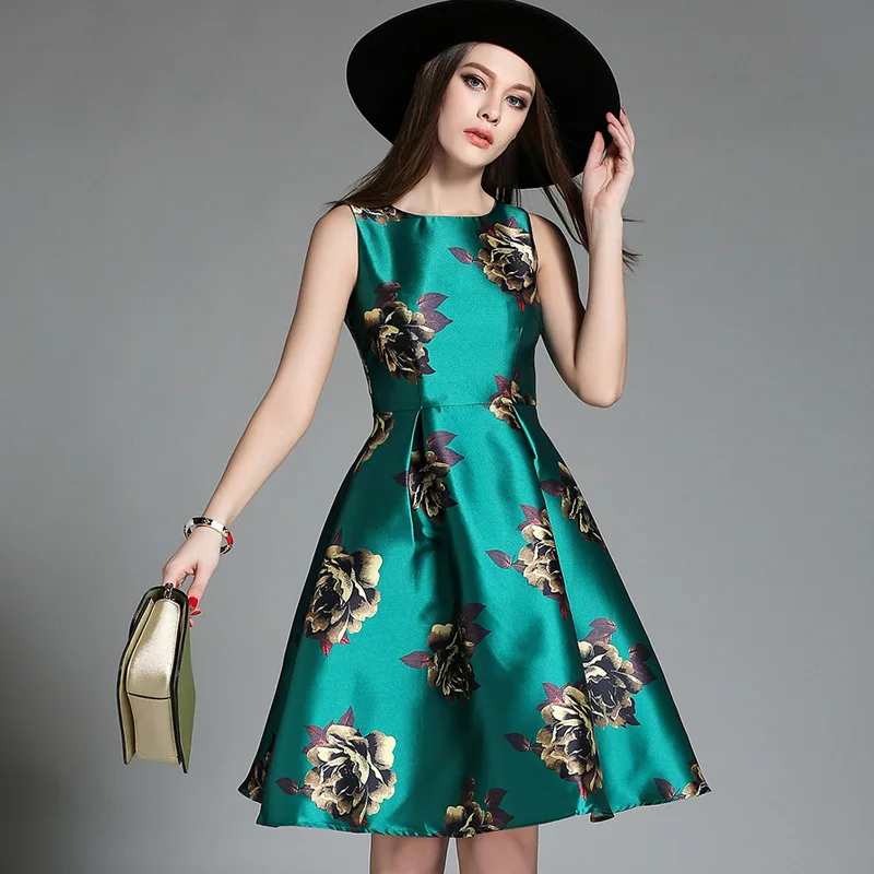 2016 Горячая Распродажа длинное женское платье с принтом летнее Vestidos размера плюс