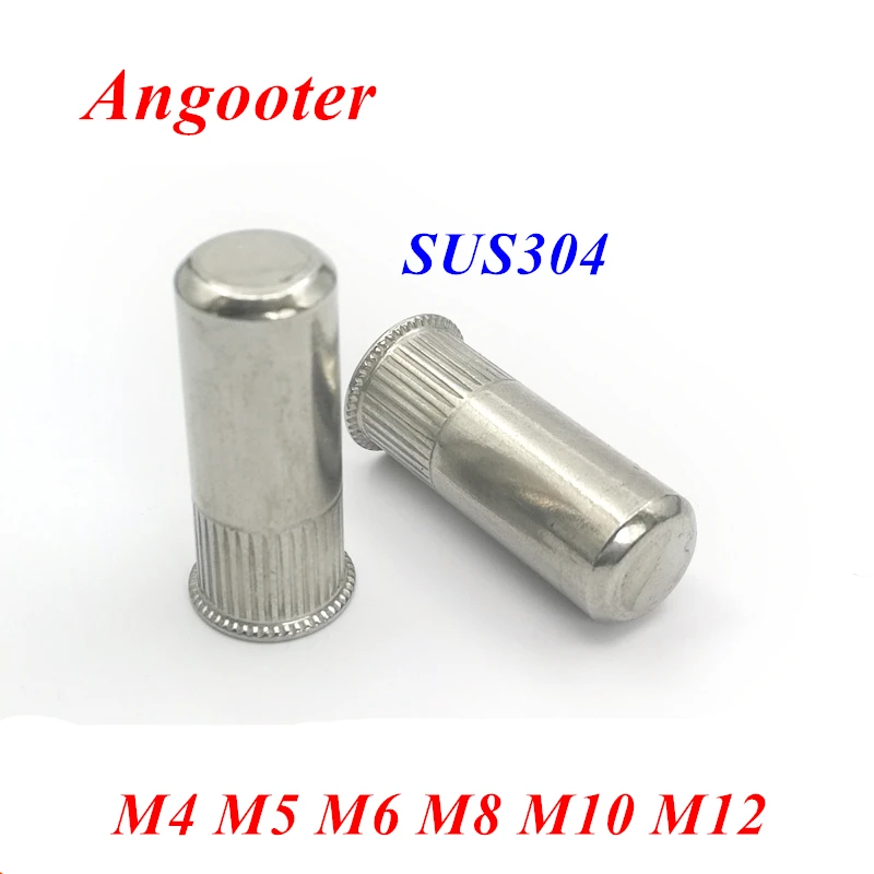 

M4 M5 M6 M8 M10 Larger Rivet Nuts 304 Stainless steel Small Head Blind Rivet Insert nuts Flat Head Sealed Close End Rivet nuts